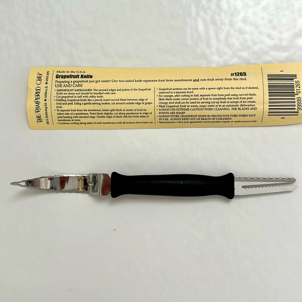 Pampered chef grapefruit knife